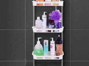 3-Layer Wall Storage Organizer Rack – Kitchen & Bathroom