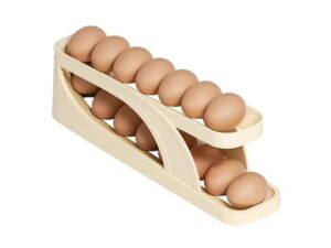 Double-Layer Automatic Roll-Down Egg Dispenser – Egg Storage Rack