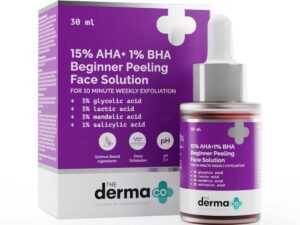 The Derma Co 15% AHA + 1% BHA Beginner Face Peeling Solution