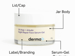 The Derma Co 1% Kojic + Arbutin Night Repair Face Serum-Gel