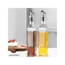Glass Oil & Vinegar Dispenser – 500ml Modern Olive Oil Bottle