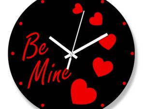Valentine Thematic Wooden Board Wall Clock