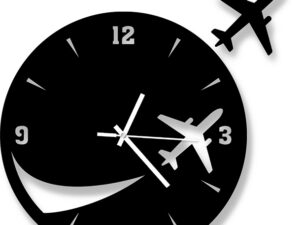 Air Life Thematic Wooden Board Wall Clock