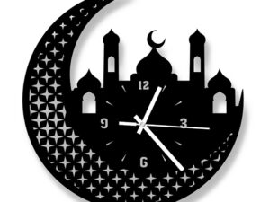 Islamic Thematic Wooden Board Wall Clock