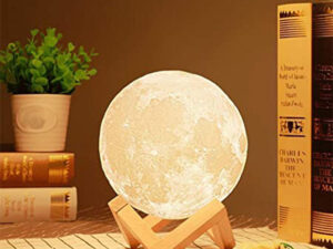 LED Night Light — 3D Print Moon Lamp