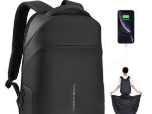 MR9068YY Casual Anti-thief Backpack With USB Port & Raincoat