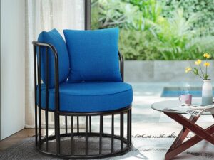 Regal Single Sofa – Harmia (Blue)