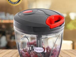 Large Handy and Compact Chopper Handy Quick Cutter for Kitchen 6 Blade Stainless Steel Pull String