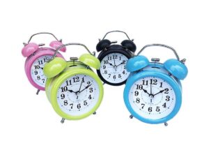 Metal Alarm Bed/Table Clock