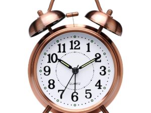 Brass Perfect for Heavy Copper Alarm Clock – Twin Bell – For Students & Kids