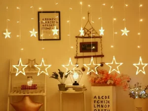 LED Christmas Star Curtain String Light 220V – Fairy Light for Indoor & Outdoor Decoration