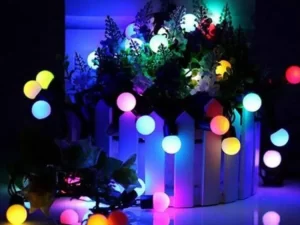 LED Ball Shaped String Fairy Lights – Multi-Color Decorative Light