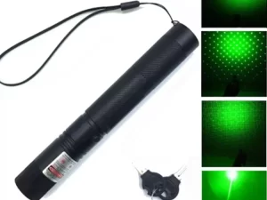 10 Mile 532nm Adjustable Focus Green Laser Pointer Beam Light Pen + Star Cap (5mW)