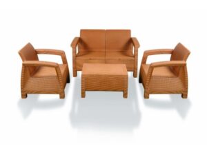 Caino Sofa 4 Pcs Set W/O Foam – Eagle Brown