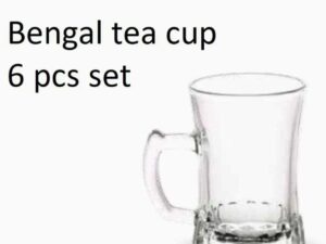 Clear Glass Tea Cup Coffee Mug Set Tong Gor Cup (6 Pieces) BG-02 – Elegant Glassware for Everyday Refreshment