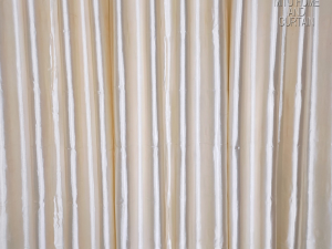 Curtain Porda – Synthetic Indian Window Protector (Solid Cream, 4 Kuchi Design)