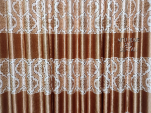 Curtain Porda – Synthetic Indian Window Protector (Golden Art, 4 Kuchi Design)