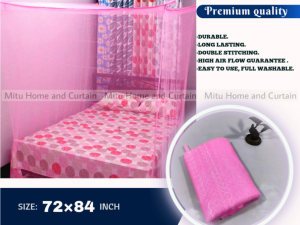 Floral Magic Mosquito Net 6×7 Feet | King Size Moshari (Cream, Green, Pink, Cyan)