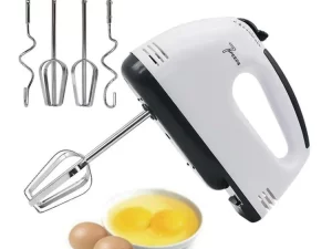 Scarlett Electric 7-Speed Hand Mixer – 180W with 4 Stainless Steel Attachments