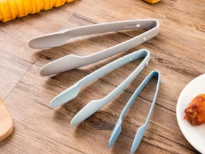 3-in-1 Kitchen Food Tong – Thick Plastic BBQ, Pizza, Meat & Bread Clip Utensil Tool