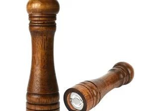 Wood Pepper & Salt Grinder – Natural Wooden Color