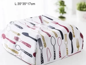 Foldable Water-Resistant Kitchen Food Cover with Keep-Warm Foil Layer