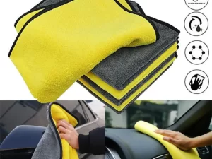 Microfiber Bike / Car Cleaning Towel – Double Layer (30×30cm)