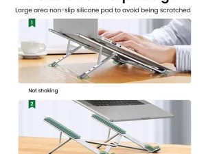 1 Pcs Aluminum Alloy Adjustable Portable Folding Notebook Stand