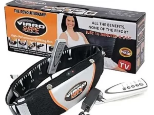 Vibro Shape Slimming Belt – White | Full Body Vibration Massage & Fat-Burning Belt