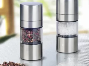 Stainless Steel Salt & Pepper Grinders – Premium Adjustable Seasoning Mills