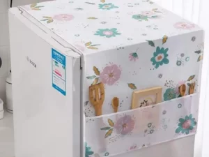 Practical Refrigerator & Microwave Oven Dust Cover – Double-Sided Storage Hanging Bags (Non-Woven Cloth)