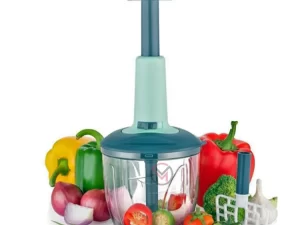 Refined Taste – Push Chopper Vegetable Cutter | 3 Sharp Stainless Steel Blades