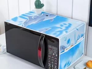 Multicolor Microwave Oven Protective Cover – Dustproof, Washable & Durable with Side Pockets