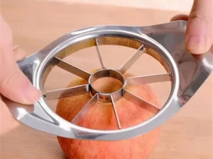 Full Stainless Steel Fruit Cutter – Large, Sturdy & Portable Kitchen Slicer