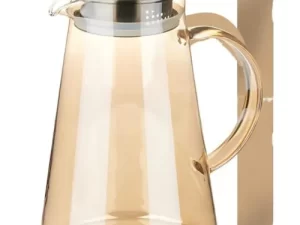 1 PCS Borosilicate Glass Pitcher (Model: GPH28HA, 1900ml, Golden)
