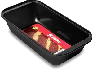 1 PCS Non-Stick Square Cake Pan (Size L) – Black Aluminum Baking Tray