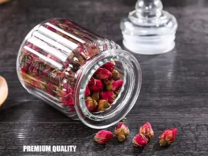 1 PCS 300ml Glass Jar with Lid – Small Mason Jar for Kitchen & Decoration
