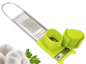 Home Kitchen Garlic Slicer & Press – Multifunction Stainless Steel Cutter