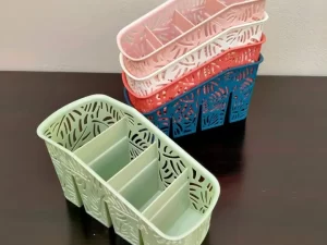 4-Compartment Cosmetic Drawer Organizer – Makeup Storage Box