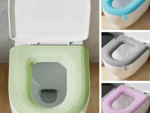Bathroom Accessories Soft Toilet Seat Cover – Multicolor Closestool Mat