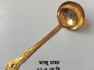 1 Pc Stainless Steel Kitchen Soup Spoon – Golden Color (22cm)