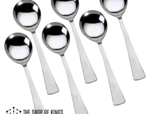 6 Pcs Nova Small Size Stainless Steel Soup Spoon Set