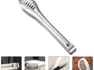 1 Pcs Multifunctional Stainless Steel Bread & Food Tongs