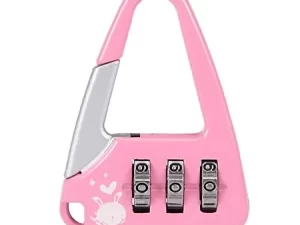 Premium Quality 3-Digit Combination Padlock – Zinc Alloy (Pink)