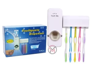 Automatic Toothpaste Dispenser with Toothbrush Holder