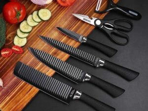 Kitchen Utensils Jeptor 6 Piece Set Non Stick Coating Stainless Steel