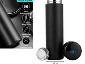 Thermal Stainless Steel Vacuum Flask – Keeps Water Hot or Cold for Hours [পানি গরম থাকবে ১২ ঘন্টা]