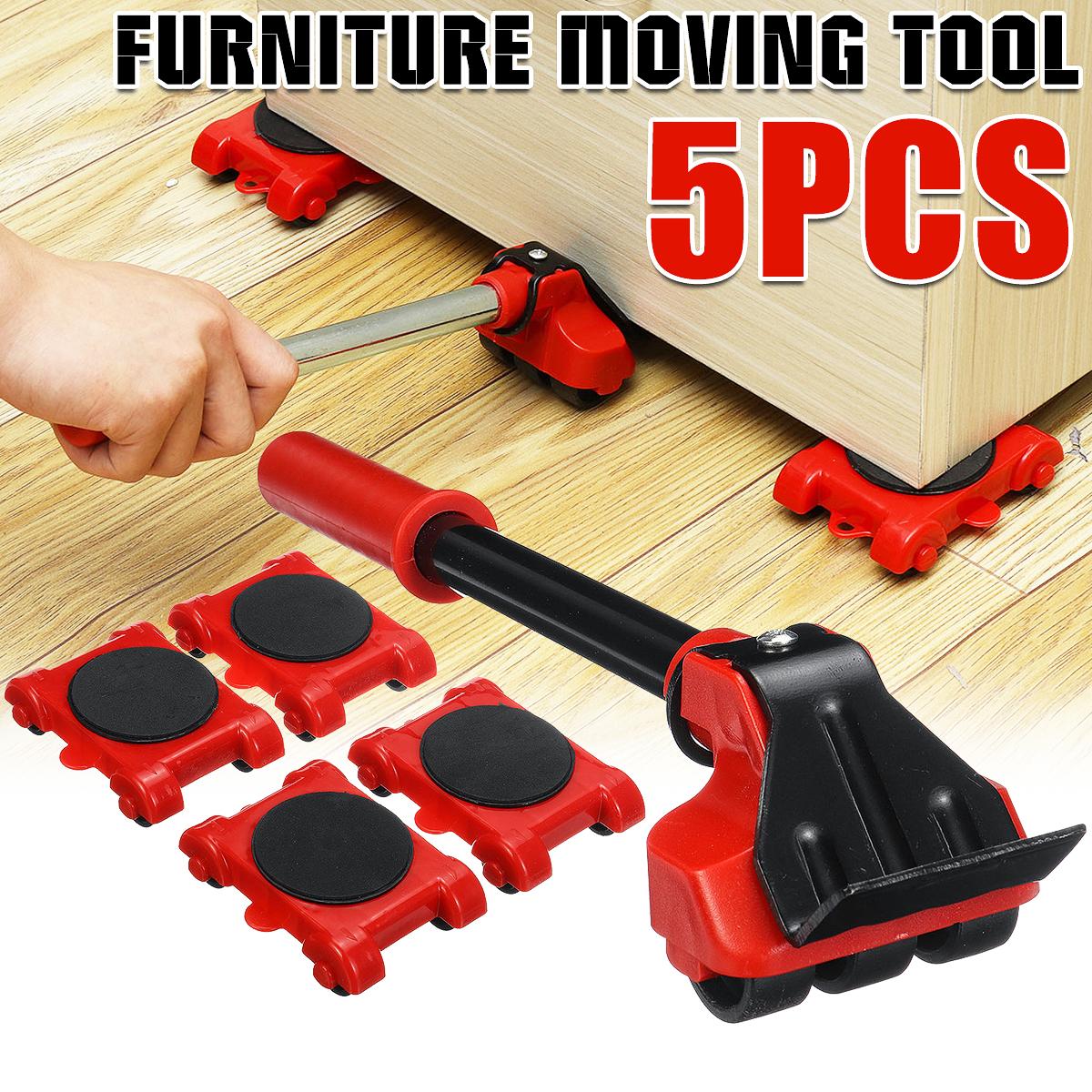 0674601_5pcs-furniture-mover-tool-transport-lifter-heavy-stuffs-moving-4-wheeled-roller-with-1-wheel-bar-set