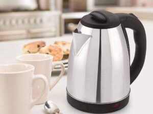 Prestige Electric Kettle – 2L (Silver & Black) | Elevate Your Tea-Making Experience