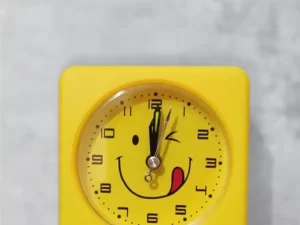 Emoji Alarm Clock – Yellow Color | Decorative Living Room Clock